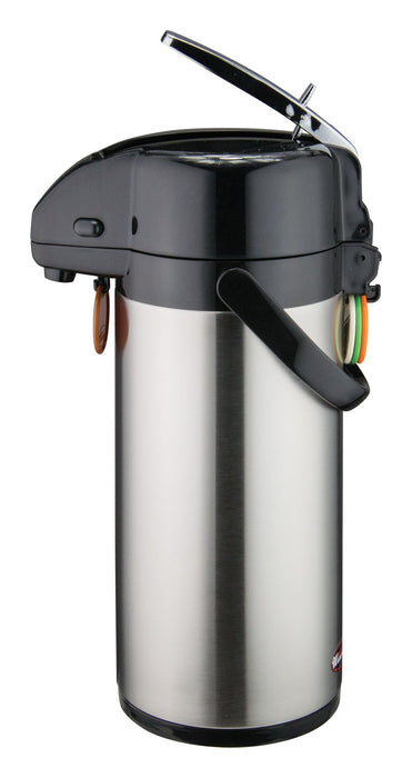 2.5L S/S Lined Airpot w/Lever Top, S/S Body (6 Each)-cityfoodequipment.com