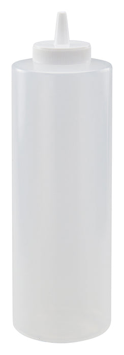 24oz Squeeze Bottles, Clear, 6pcs/pk (6 Pack)-cityfoodequipment.com