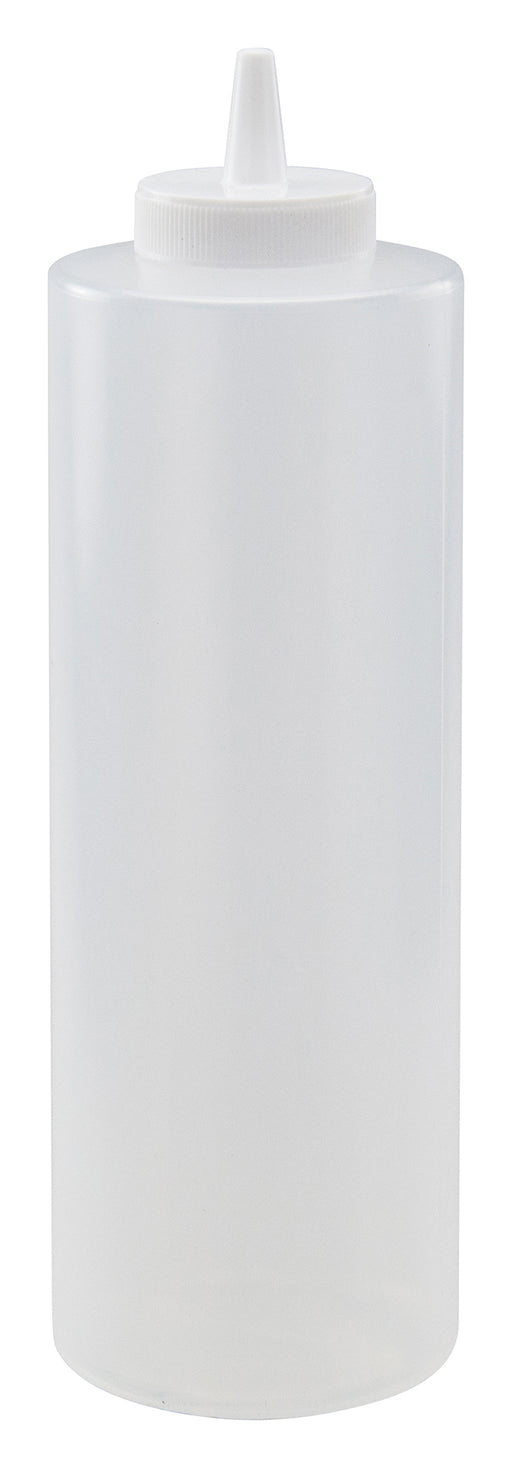 24oz Squeeze Bottles, Clear, 6pcs/pk (6 Pack)-cityfoodequipment.com