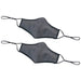 Face Mask, 2-Ply, Cotton/Poly, Adjustable Clip, M/L, Gray, 2pcs/pk (50 Pack)-cityfoodequipment.com