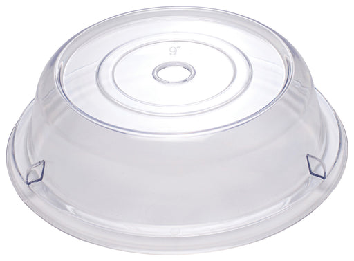 9" Clear Round Plate Cover, 2-1/2"H, Stackable, PC (12 Each)-cityfoodequipment.com