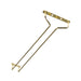 16" WIRE GLASS HANGER, BRASS PLATED LOT OF 12 (Ea)-cityfoodequipment.com