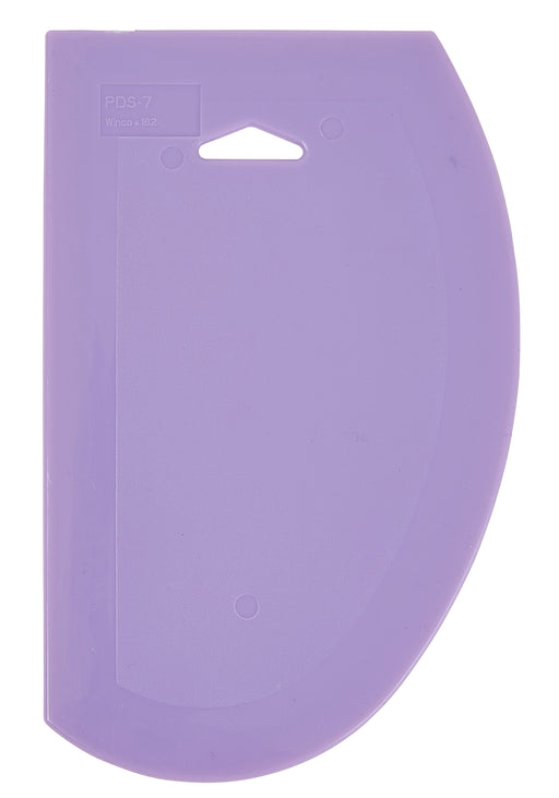 Plastic Dough Scrapers, Purple, Allergen Free, 7-1/2" x 4-3/4", 6pcs/pk (12 Pack)-cityfoodequipment.com