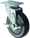 Caster w/Brake for 2-3/8" x 3 5/8" Universal Plate, 2pcs, 5"Dia (4 Set)-cityfoodequipment.com