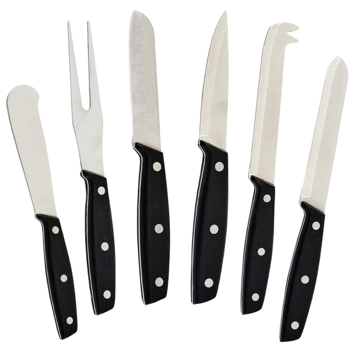 Cheese Knife Set w/ POM handle (12 Set)-cityfoodequipment.com