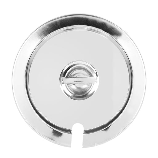 Thunder Group SLIP007 7 qt Slotted Inset Cover - Stainless Steel - 6, (each)-cityfoodequipment.com