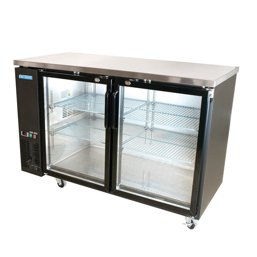 48" Glass Door Back Bar Refrigerator with LED-cityfoodequipment.com
