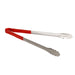 16" STAINLESS TONG, RED LOT OF 12 (Ea)-cityfoodequipment.com