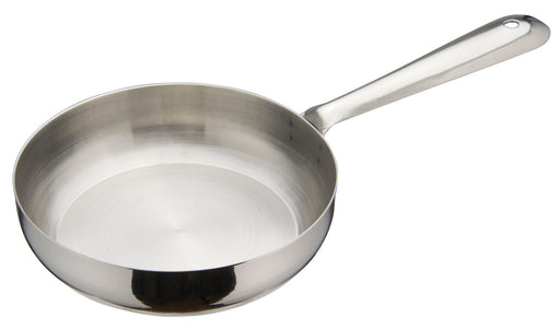 Mini Fry Pan, 5"Dia x 1-1/8"H, Stainless Steel (12 Each)-cityfoodequipment.com