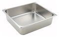 Straight-sided Steam Pan, 2/3 Size, 4", 25 Ga S/S (6 Each)-cityfoodequipment.com