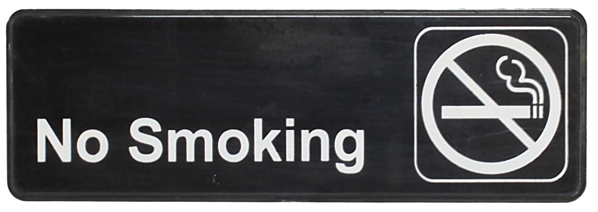Sign 9" x 3" x 1/8", No Smoking QTY-12-cityfoodequipment.com