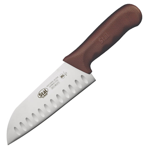 7" Santoku Knife, Brown PP Hdl (6 Each)-cityfoodequipment.com