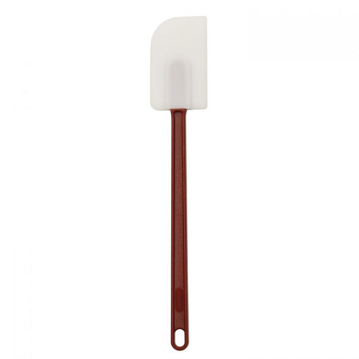 Thunder Group PLSP016HR 16" Scraper w/ Red Plastic Handle - Silicon, White - 12, (each)-cityfoodequipment.com