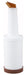 2qt Liquor/Juice Pour Bottle, Brown Spout & Lid (12 Each)-cityfoodequipment.com