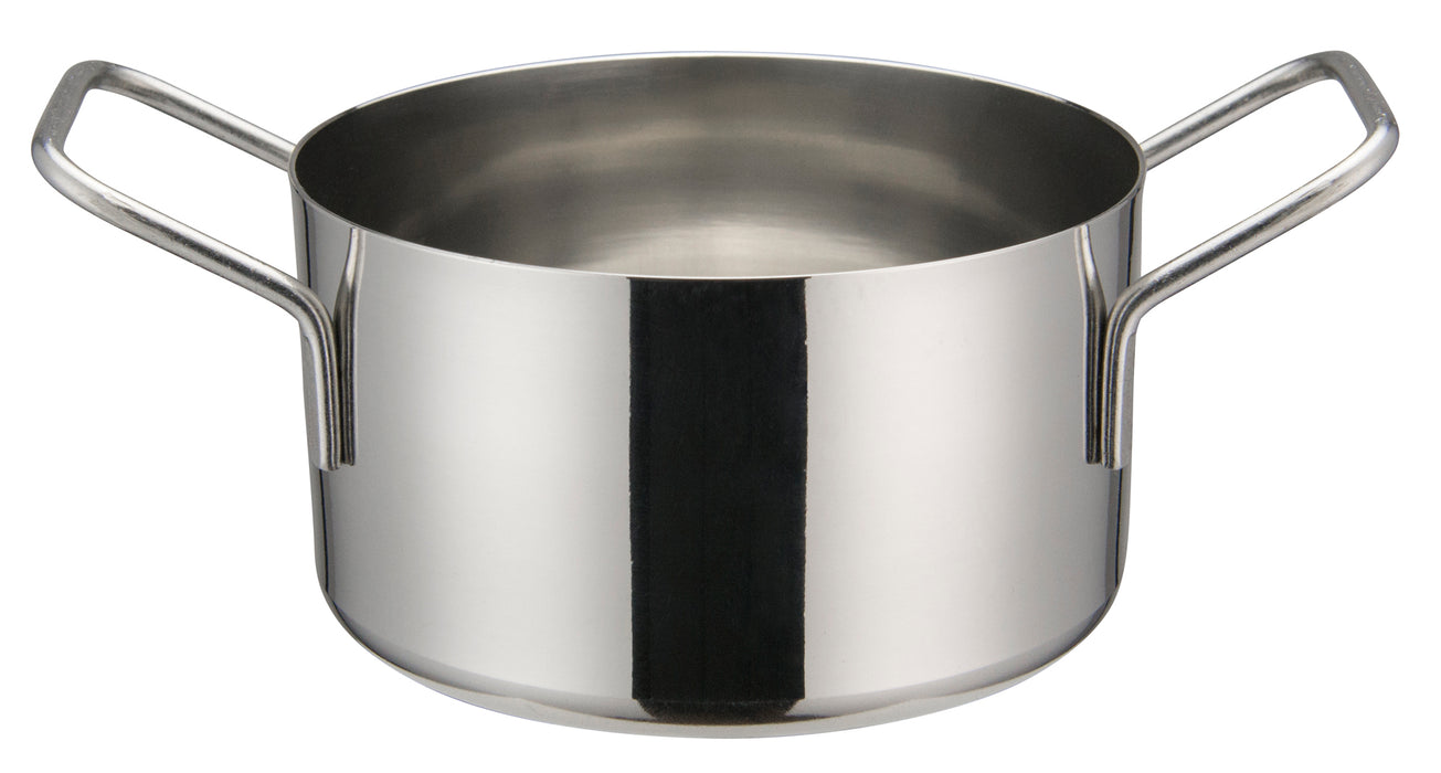 Mini Casserole, 4-1/4"Dia x 2-3/8"H, Stainless Steel (12 Each)-cityfoodequipment.com
