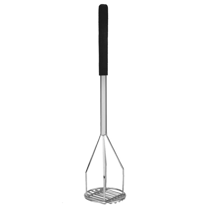 24" ROUND POTATO MASHER WITH SOFT GRIP, CHROME PLATED LOT OF 12 (Ea)-cityfoodequipment.com