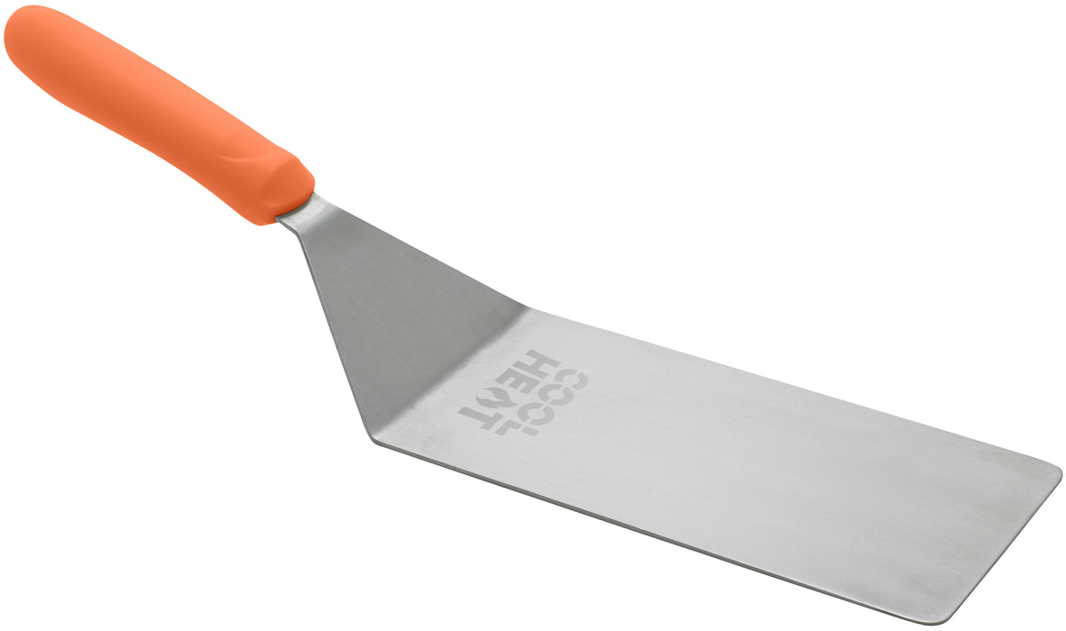 High Heat Turner w/Offset, Orange Nylon Hdl, 8"x4" Blade (12 Each)-cityfoodequipment.com