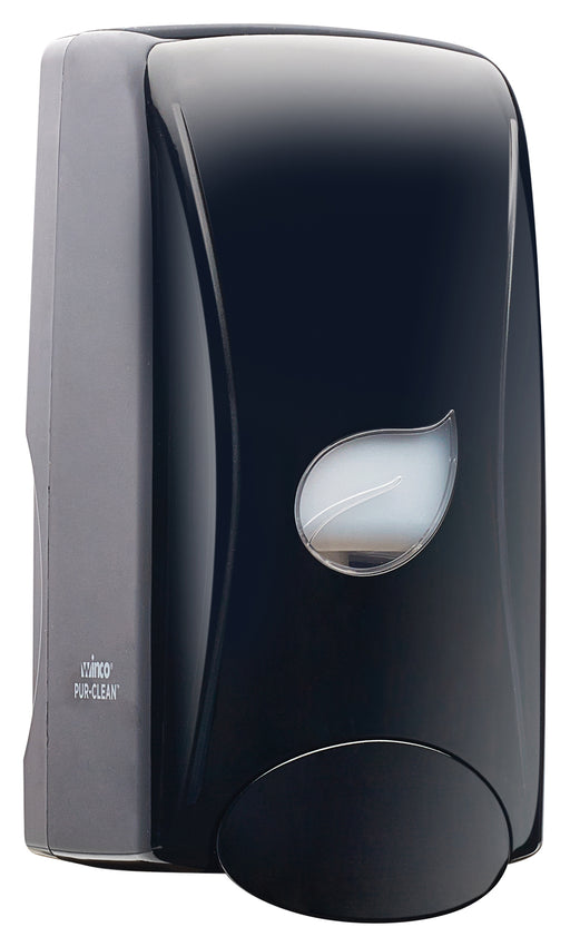 Pur-Clean, Manual Foam Soap Dispenser, Black, 1000ml (12 Each)-cityfoodequipment.com
