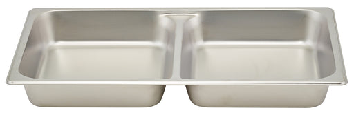 Divided Food Pan, Full-size, 2-1/2", S/S (12 Each)-cityfoodequipment.com