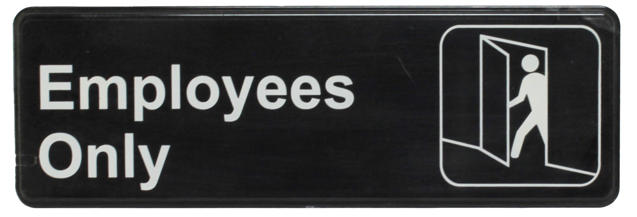 Sign 9" x 3" x 1/8", Employees Only QTY-12-cityfoodequipment.com