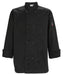 Tapered Chef Men's Jacket, Black, 2XL (12 Each)-cityfoodequipment.com