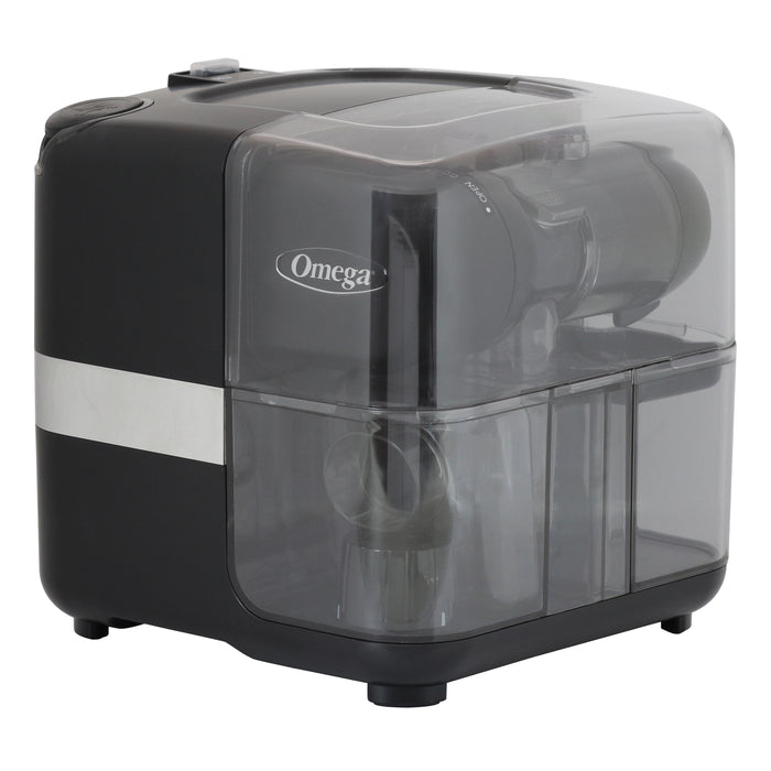 Omega Cold Press 365 Masticating Slow Juicer with On-Board Storage, in Matte Black-cityfoodequipment.com