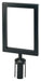 Stanchion Top Sign Frame, Black (4 Each)-cityfoodequipment.com