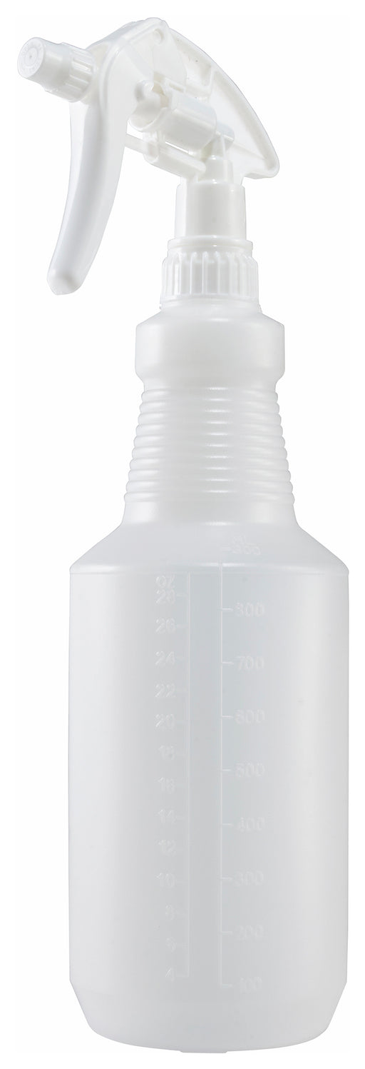 Spray Bottle, 28oz, Plastic, White (10 Each)-cityfoodequipment.com