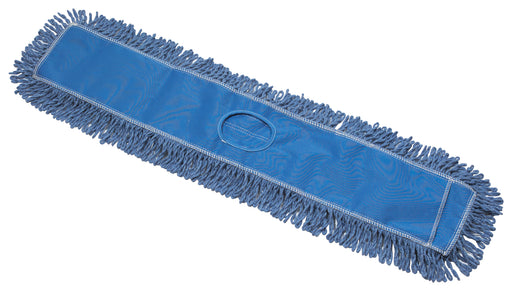 Dust Mop Refill, Cotton Blend, Blue, 36"x5" (12 Each)-cityfoodequipment.com