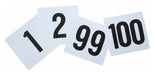 Table Numbers, 1-100, 4" x 3-3/4", Plastic (12 Set)-cityfoodequipment.com
