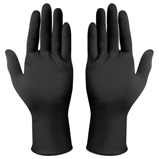 Disposable Gloves, Nitrile, L, Powder-Free, Black,3Mil,FDA Compliant,100pcs/box (10 Box)-cityfoodequipment.com
