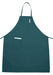 Full Length Bib Apron w/Pocket, Green (12 Each)-cityfoodequipment.com