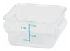 2qt Square Storage Container, Clear, PC (12 Each)-cityfoodequipment.com