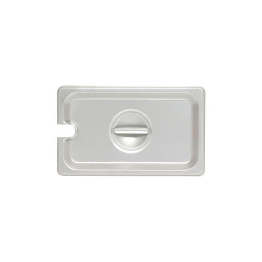 Thunder Group STPA5140CS Quarter Size Steam Pan Cover - Notched, Stainless - 12, (each)-cityfoodequipment.com