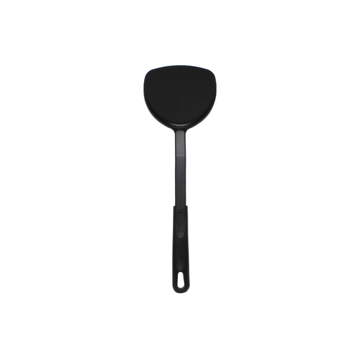 12" NYLON SOLID HEAT RESISTANT TURNER, BLACK, 410°F LOT OF 12 (Ea)-cityfoodequipment.com