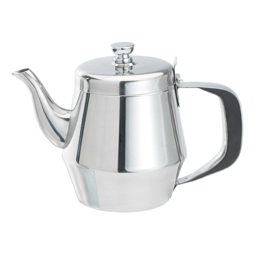 20oz Teapot, Gooseneck, S/S (12 Each)-cityfoodequipment.com