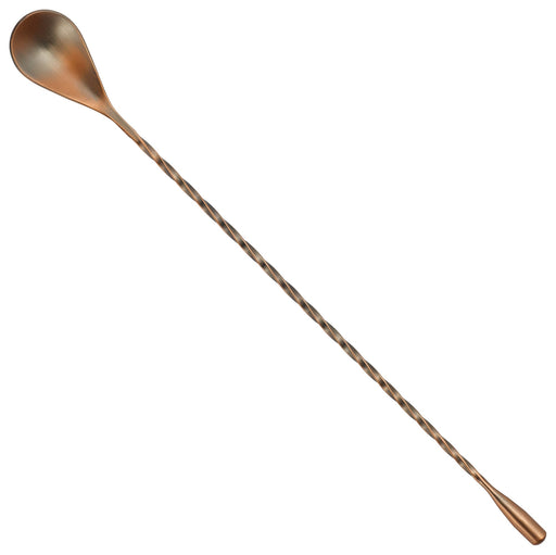 After 5, Bar Spoon, 12"L, Teadrop End, 18/8 SS, Antique Copper Finish (24 Each)-cityfoodequipment.com