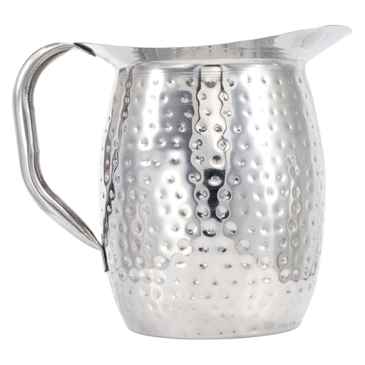 3 Quart Bell Pitcher, Hammered, S/S (12 Each)-cityfoodequipment.com