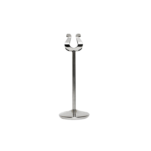 8" CARD STAND W/HEAVY STAINLESS STEEL BASE LOT OF 1 (Dz)-cityfoodequipment.com
