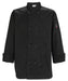 Tapered Chef Men's Jacket, Black, S (12 Each)-cityfoodequipment.com