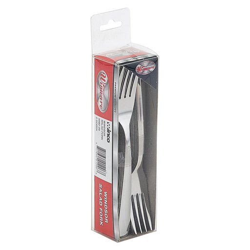 Windsor Salad Fork, 2doz/pk, 18/0 Medium Weight (24 Pack)-cityfoodequipment.com