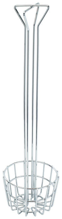 Tortilla Shell Fry Basket, 6-1/4" dia. x 25"H, Chrome Plated (8 Each)-cityfoodequipment.com
