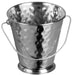 Mini Pail, 5"Dia x 5"H, Hammered, Stainless Steel (12 Each)-cityfoodequipment.com