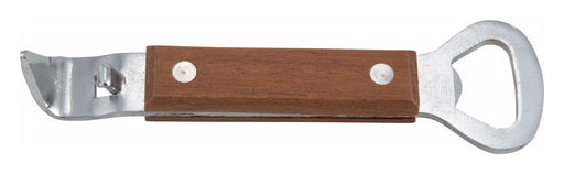 Can Tapper/Bottle Opener w/Wooden Hdl, 7", S/S (12 Each)-cityfoodequipment.com