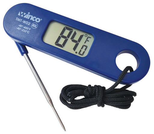 Digital Thermometer,Folding Probe,-40to 450F,1.5mm Dia Probe,NSF (12 Each)-cityfoodequipment.com