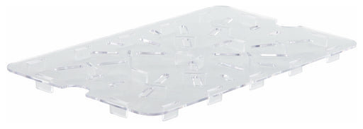 Drain Shelf for PFSH & PFHW series, 8-1/4" x 14-1/4", Clear, PC, NSF (12 Each)-cityfoodequipment.com