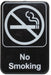 Sign 6" x 9" x 1/8", No Smoking QTY-12-cityfoodequipment.com
