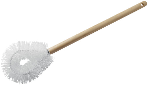Toilet Brush, 21"L Wood Handle, White PP Bristles (24 Each)-cityfoodequipment.com