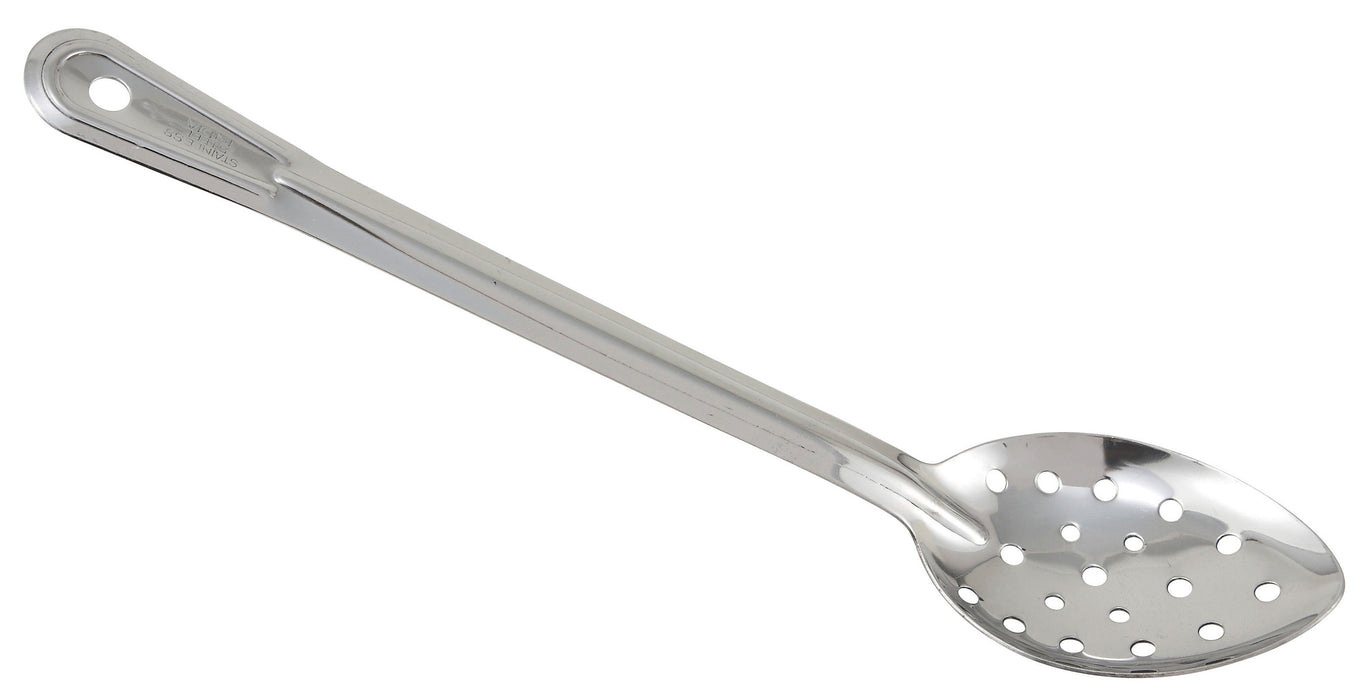 Winco Prime One-piece S/S 13" Perf Basting Spoon, NSF (12 Each)-cityfoodequipment.com