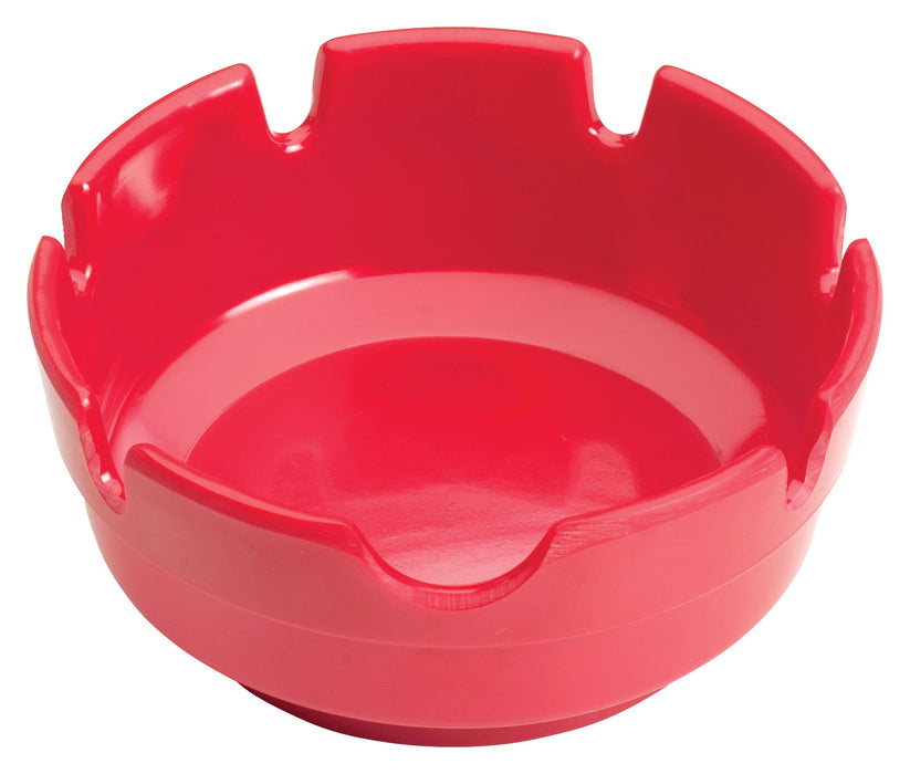 Ashtray, 4"Dia, Red, Melamine (12 Dozen)-cityfoodequipment.com